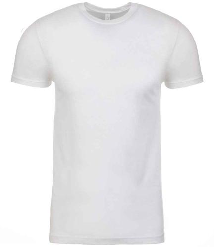 Next Level Apparel Unisex Cotton Crew Neck T-Shirt - WHI - 4XL